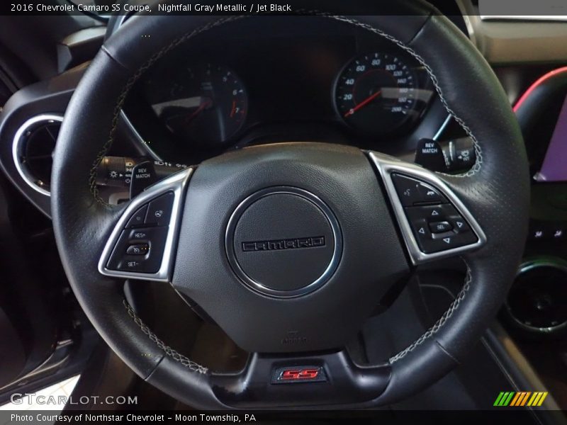 Nightfall Gray Metallic / Jet Black 2016 Chevrolet Camaro SS Coupe