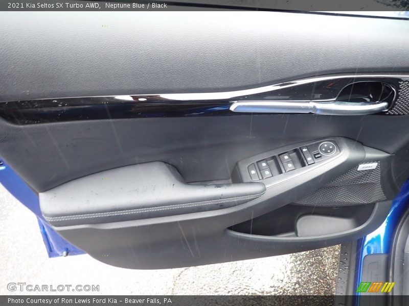 Neptune Blue / Black 2021 Kia Seltos SX Turbo AWD