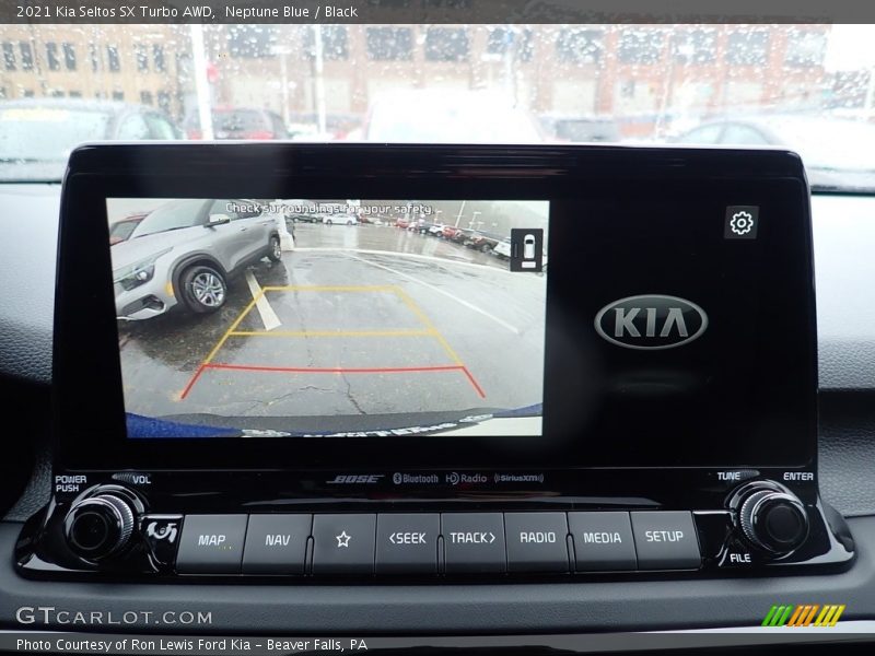 Neptune Blue / Black 2021 Kia Seltos SX Turbo AWD