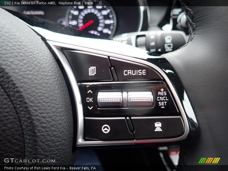 Neptune Blue / Black 2021 Kia Seltos SX Turbo AWD