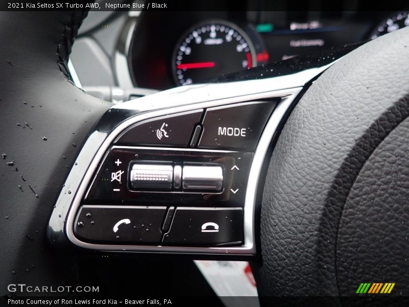 Neptune Blue / Black 2021 Kia Seltos SX Turbo AWD