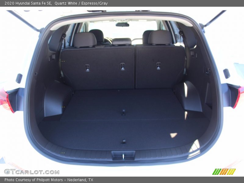 Quartz White / Espresso/Gray 2020 Hyundai Santa Fe SE