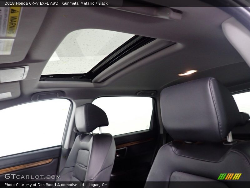 Gunmetal Metallic / Black 2018 Honda CR-V EX-L AWD