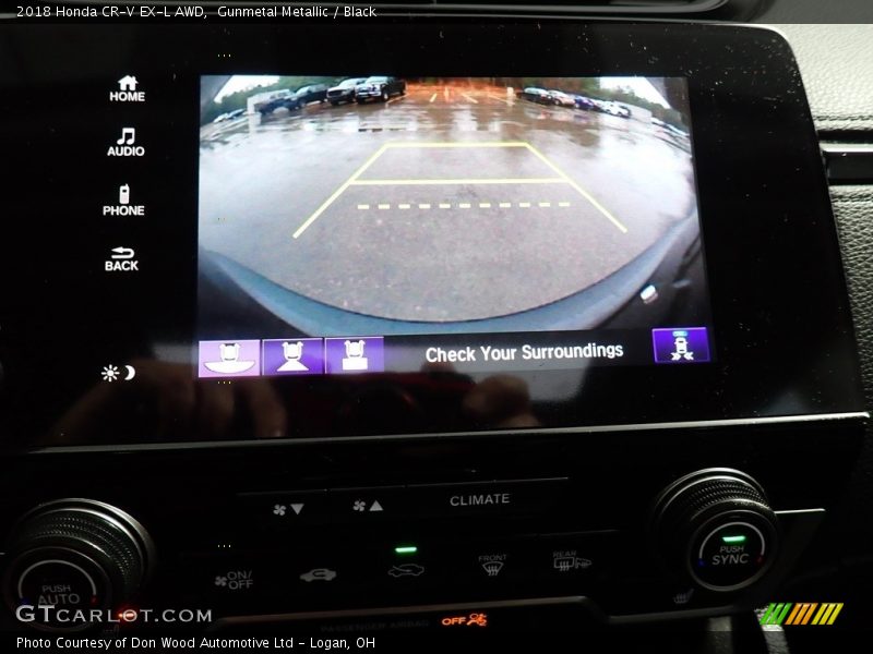 Gunmetal Metallic / Black 2018 Honda CR-V EX-L AWD