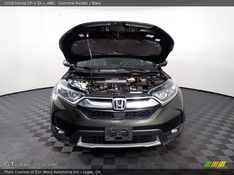 Gunmetal Metallic / Black 2018 Honda CR-V EX-L AWD