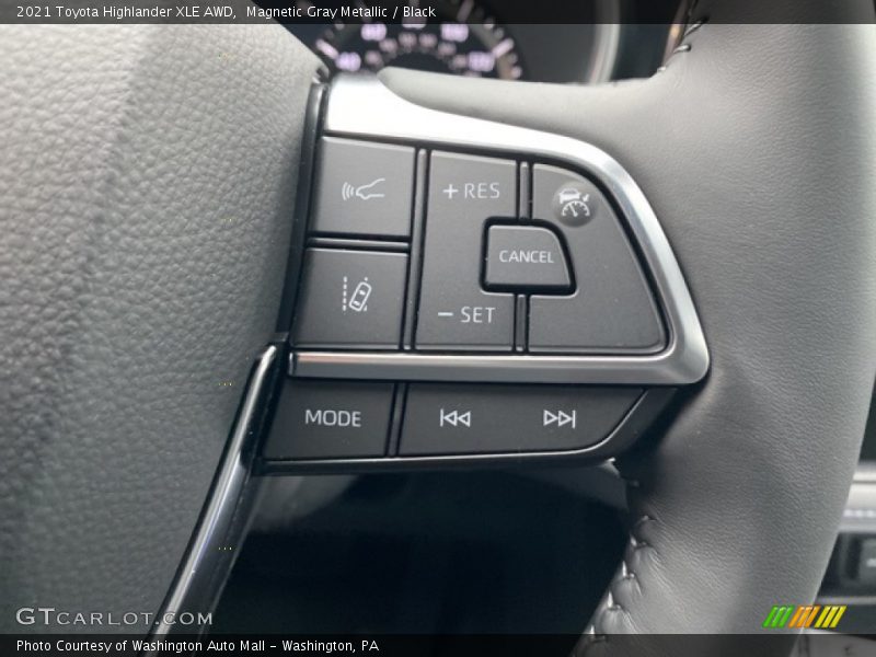 Magnetic Gray Metallic / Black 2021 Toyota Highlander XLE AWD