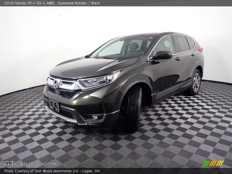Gunmetal Metallic / Black 2018 Honda CR-V EX-L AWD