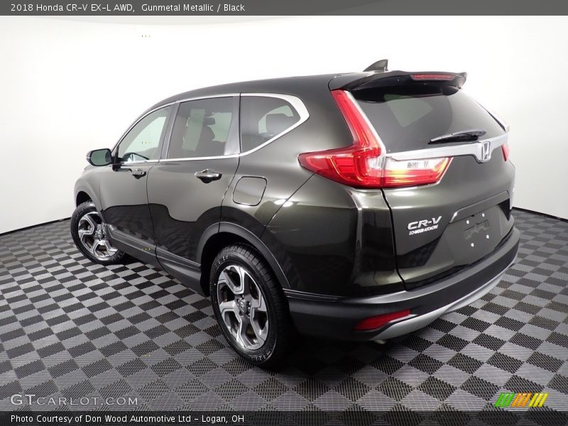 Gunmetal Metallic / Black 2018 Honda CR-V EX-L AWD