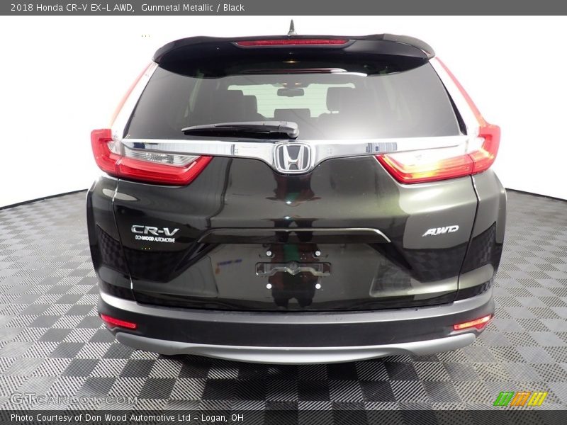 Gunmetal Metallic / Black 2018 Honda CR-V EX-L AWD