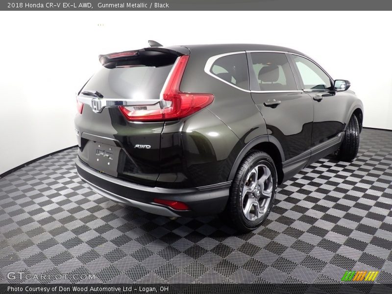 Gunmetal Metallic / Black 2018 Honda CR-V EX-L AWD