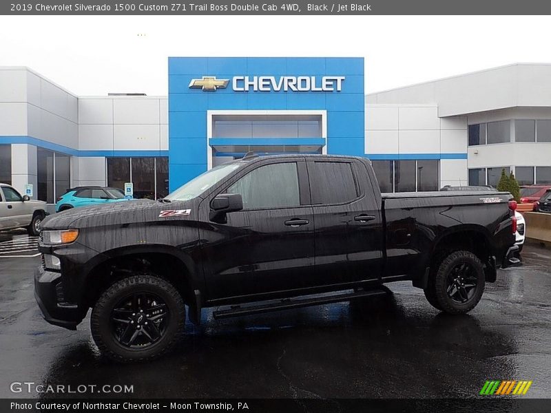 Black / Jet Black 2019 Chevrolet Silverado 1500 Custom Z71 Trail Boss Double Cab 4WD