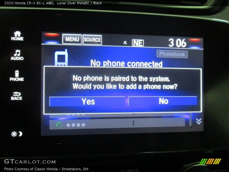 Lunar Silver Metallic / Black 2020 Honda CR-V EX-L AWD