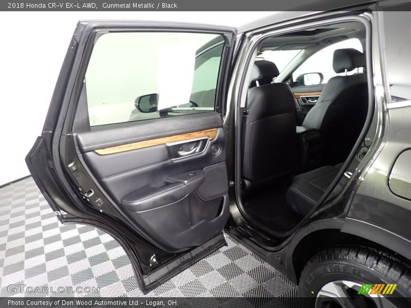 Gunmetal Metallic / Black 2018 Honda CR-V EX-L AWD