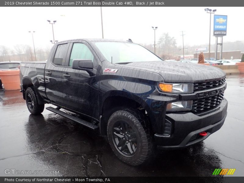 Black / Jet Black 2019 Chevrolet Silverado 1500 Custom Z71 Trail Boss Double Cab 4WD