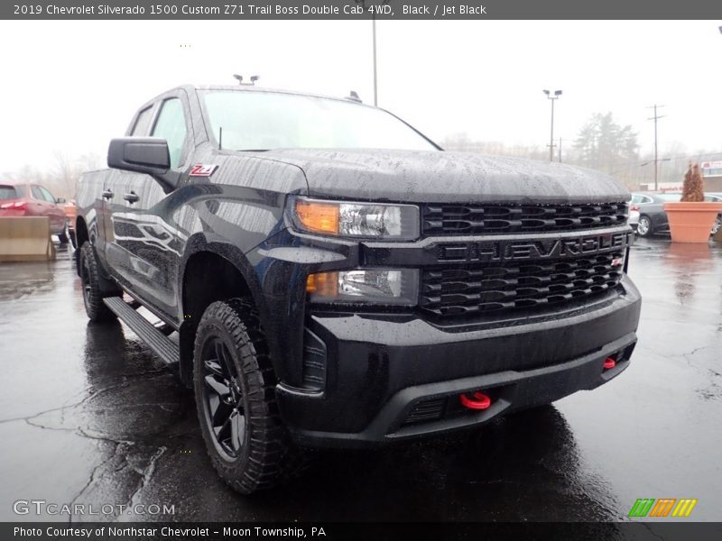 Black / Jet Black 2019 Chevrolet Silverado 1500 Custom Z71 Trail Boss Double Cab 4WD