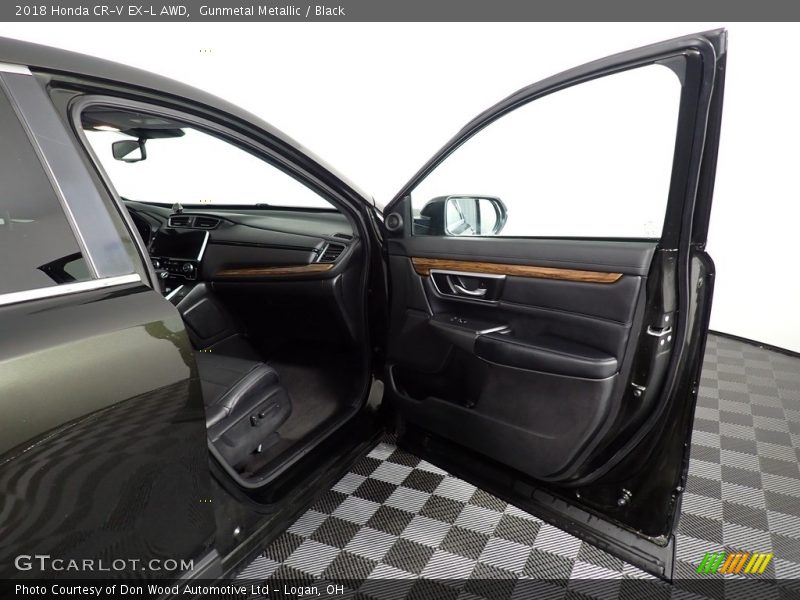 Gunmetal Metallic / Black 2018 Honda CR-V EX-L AWD