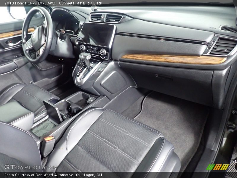 Gunmetal Metallic / Black 2018 Honda CR-V EX-L AWD