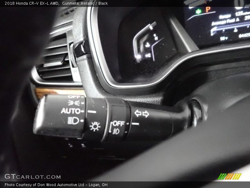 Gunmetal Metallic / Black 2018 Honda CR-V EX-L AWD