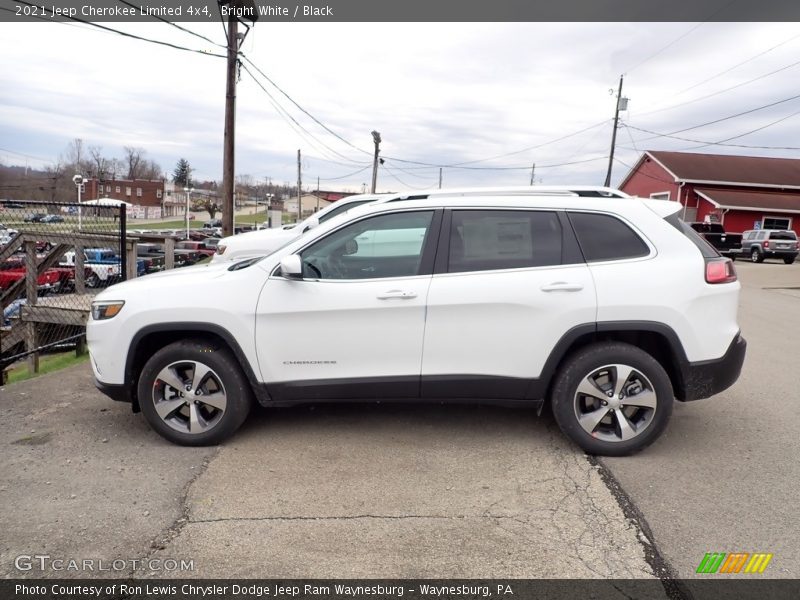 Bright White / Black 2021 Jeep Cherokee Limited 4x4