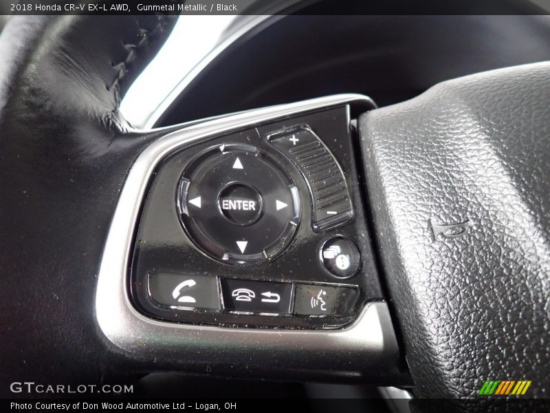 Gunmetal Metallic / Black 2018 Honda CR-V EX-L AWD