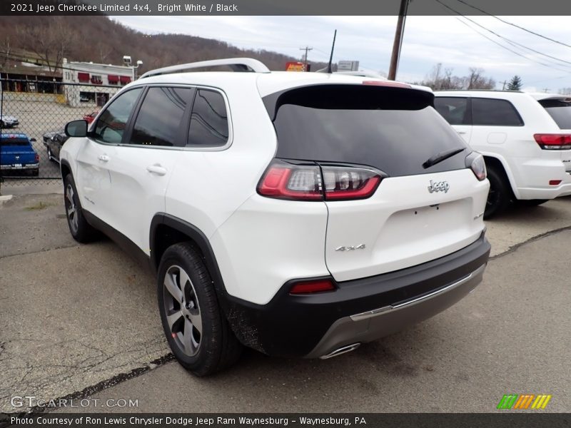 Bright White / Black 2021 Jeep Cherokee Limited 4x4