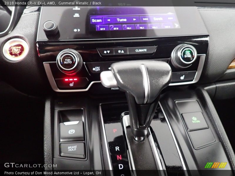 Gunmetal Metallic / Black 2018 Honda CR-V EX-L AWD
