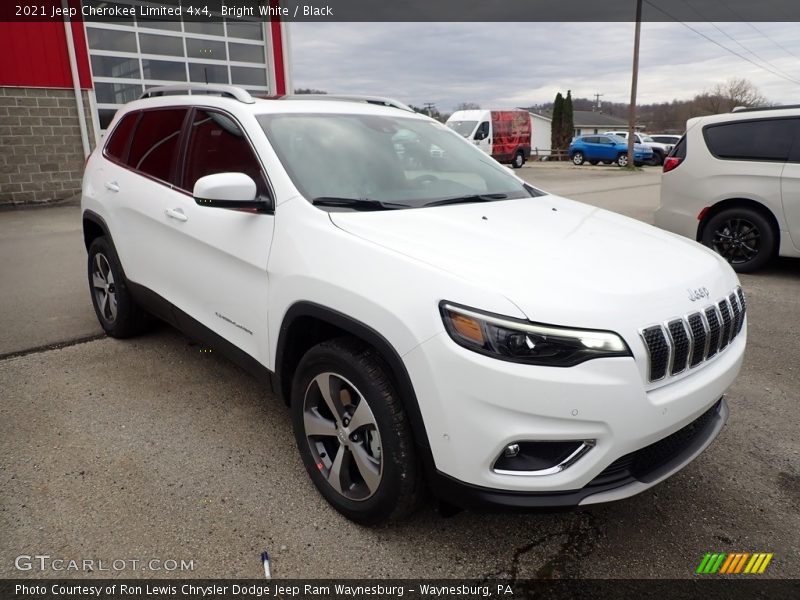 Bright White / Black 2021 Jeep Cherokee Limited 4x4