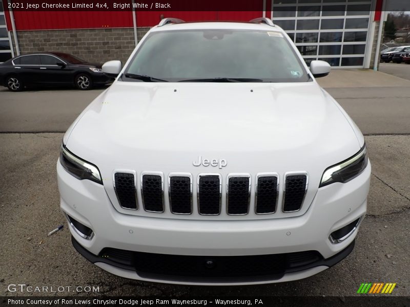 Bright White / Black 2021 Jeep Cherokee Limited 4x4