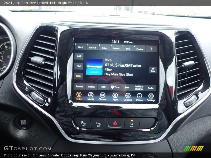 Bright White / Black 2021 Jeep Cherokee Limited 4x4