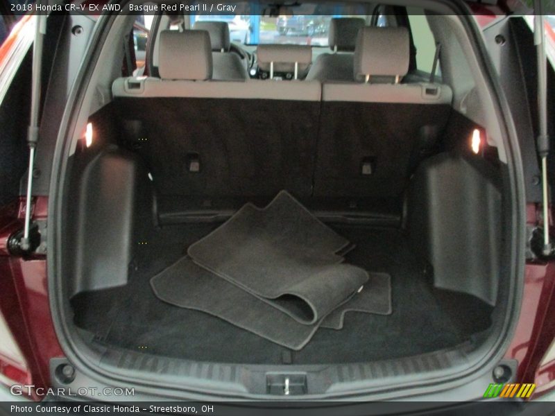 Basque Red Pearl II / Gray 2018 Honda CR-V EX AWD