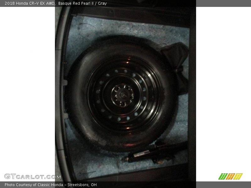 Basque Red Pearl II / Gray 2018 Honda CR-V EX AWD