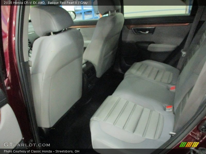 Basque Red Pearl II / Gray 2018 Honda CR-V EX AWD