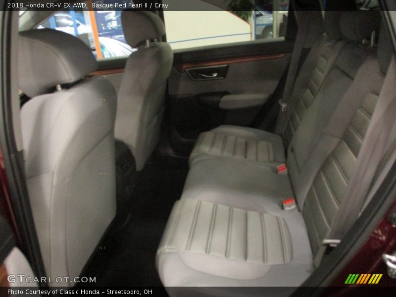 Basque Red Pearl II / Gray 2018 Honda CR-V EX AWD