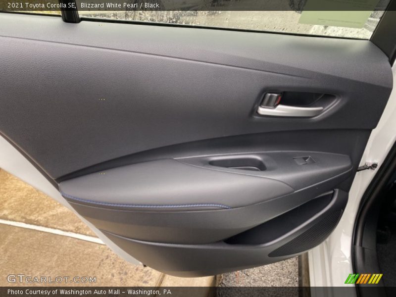 Blizzard White Pearl / Black 2021 Toyota Corolla SE
