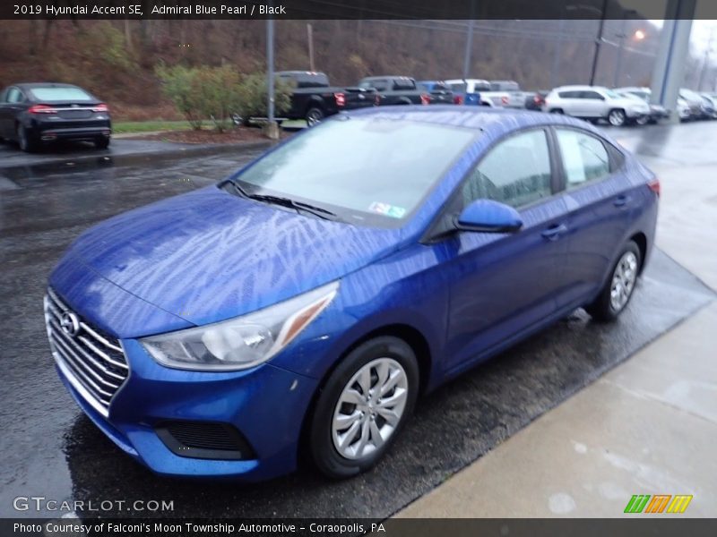 Admiral Blue Pearl / Black 2019 Hyundai Accent SE