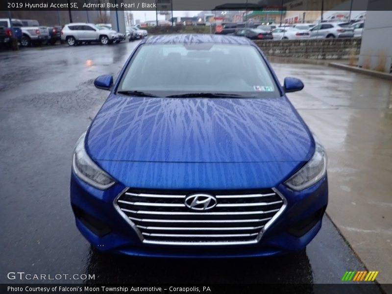 Admiral Blue Pearl / Black 2019 Hyundai Accent SE