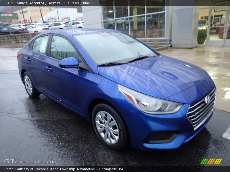 Admiral Blue Pearl / Black 2019 Hyundai Accent SE