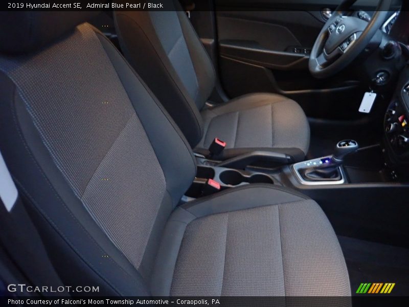 Admiral Blue Pearl / Black 2019 Hyundai Accent SE