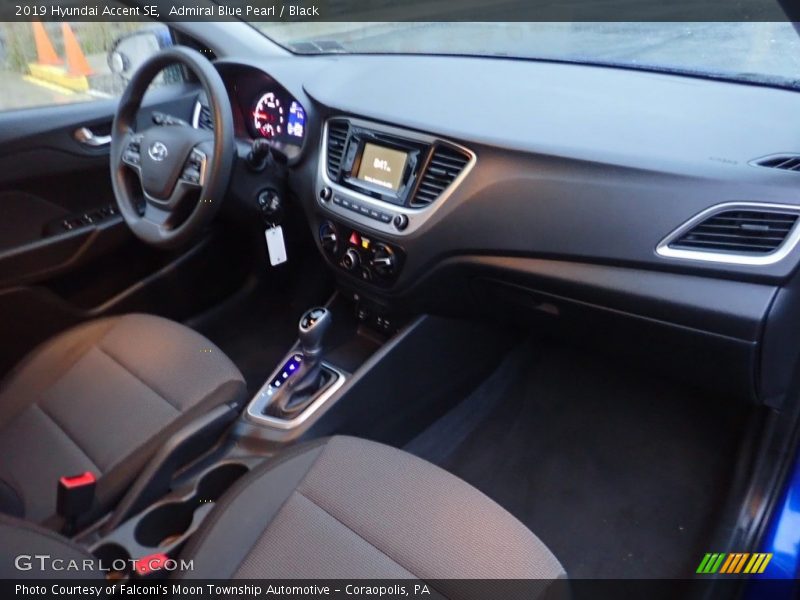 Admiral Blue Pearl / Black 2019 Hyundai Accent SE