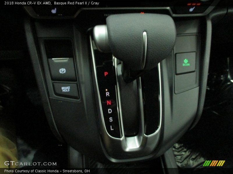 Basque Red Pearl II / Gray 2018 Honda CR-V EX AWD