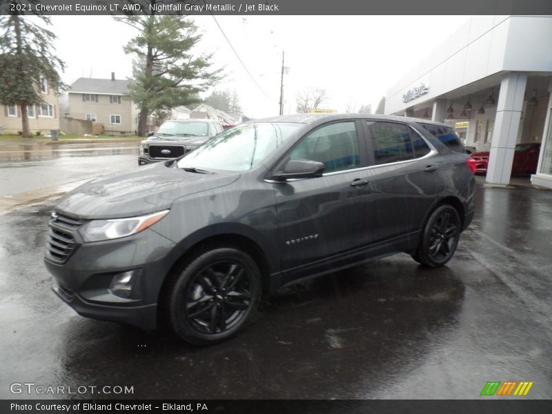 Nightfall Gray Metallic / Jet Black 2021 Chevrolet Equinox LT AWD