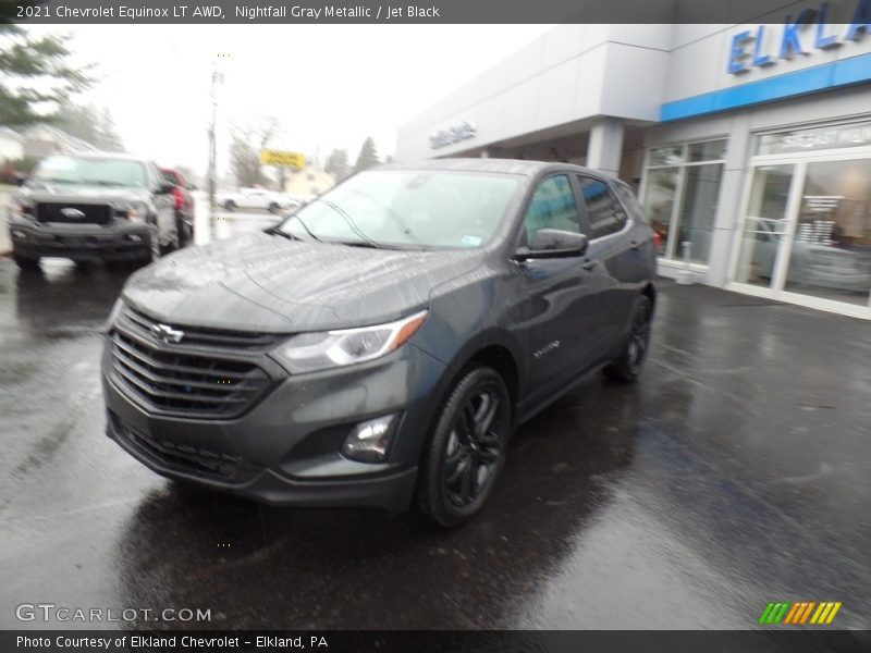 Nightfall Gray Metallic / Jet Black 2021 Chevrolet Equinox LT AWD