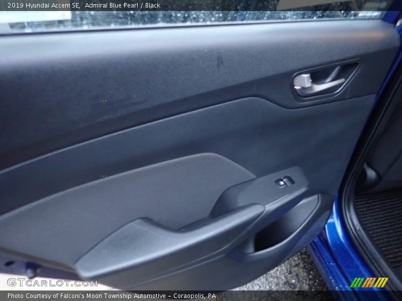 Admiral Blue Pearl / Black 2019 Hyundai Accent SE