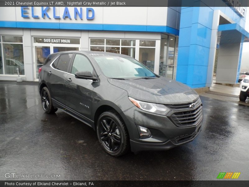 Nightfall Gray Metallic / Jet Black 2021 Chevrolet Equinox LT AWD