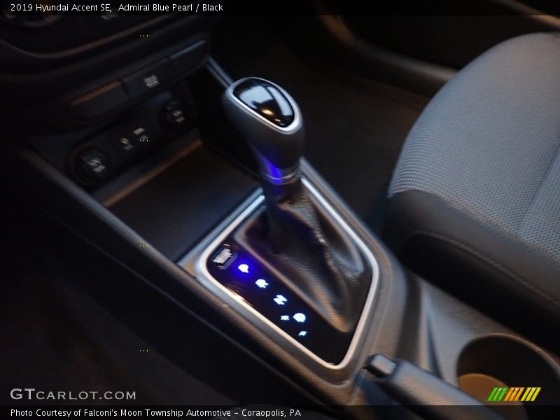 Admiral Blue Pearl / Black 2019 Hyundai Accent SE