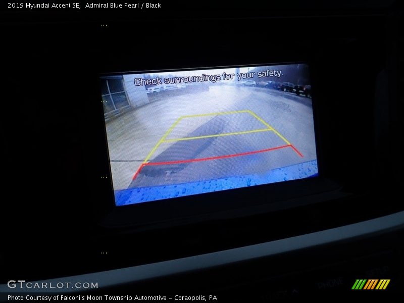 Admiral Blue Pearl / Black 2019 Hyundai Accent SE