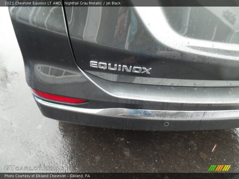Nightfall Gray Metallic / Jet Black 2021 Chevrolet Equinox LT AWD