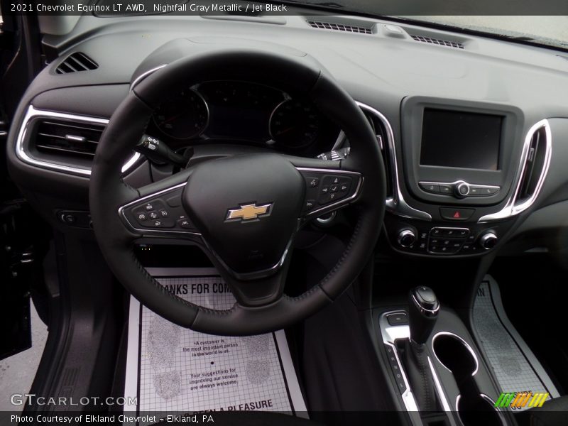 Nightfall Gray Metallic / Jet Black 2021 Chevrolet Equinox LT AWD