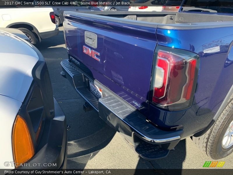 Stone Blue Metallic / Jet Black 2017 GMC Sierra 1500 SLT Crew Cab 4WD