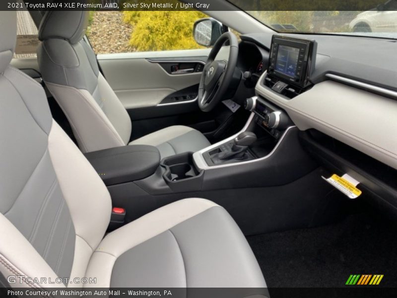 Silver Sky Metallic / Light Gray 2021 Toyota RAV4 XLE Premium AWD